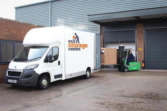 Self Storage Centre Van with new logo
